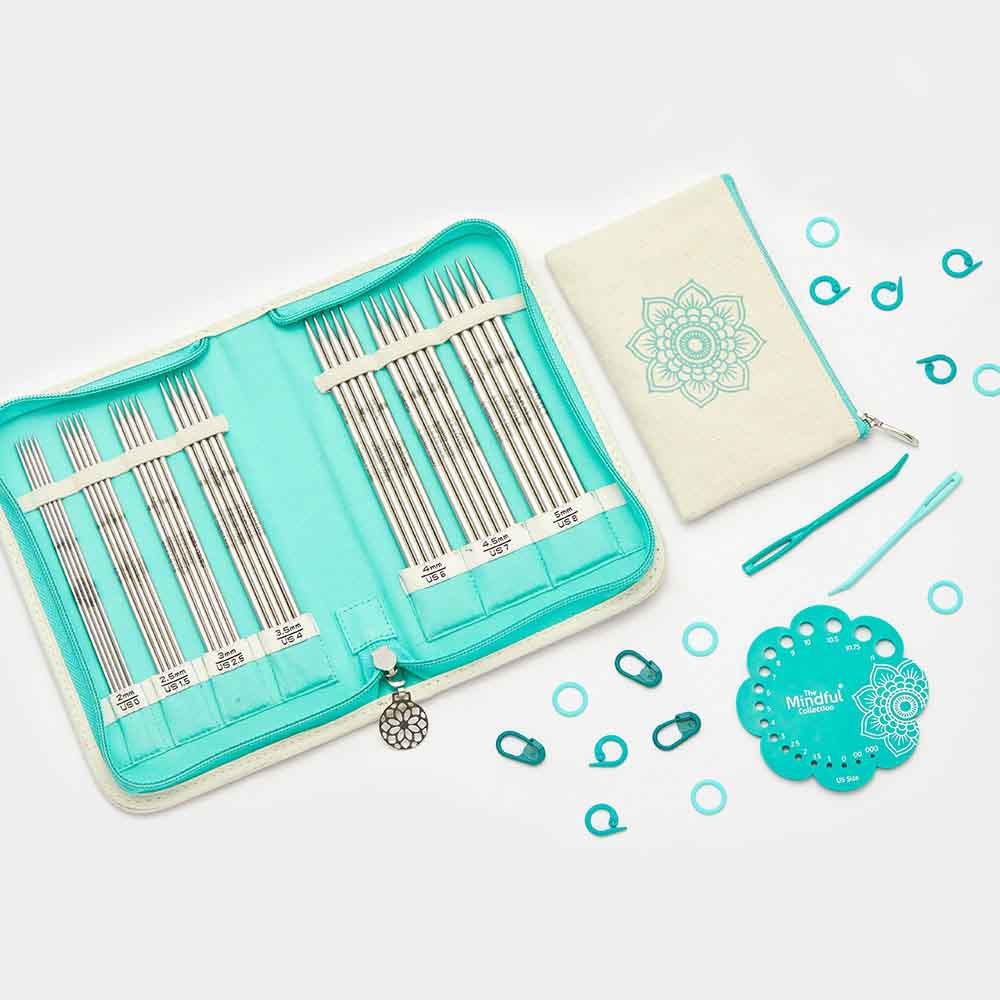 knit pro mindful grateful sokkennaalden set 15cm.
