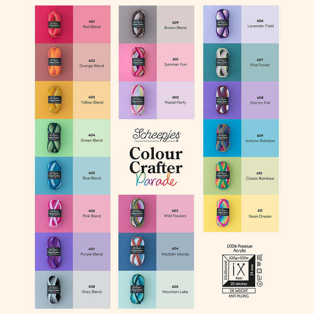 scheepjes colour crafter parade.