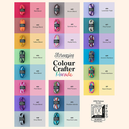scheepjes colour crafter parade.