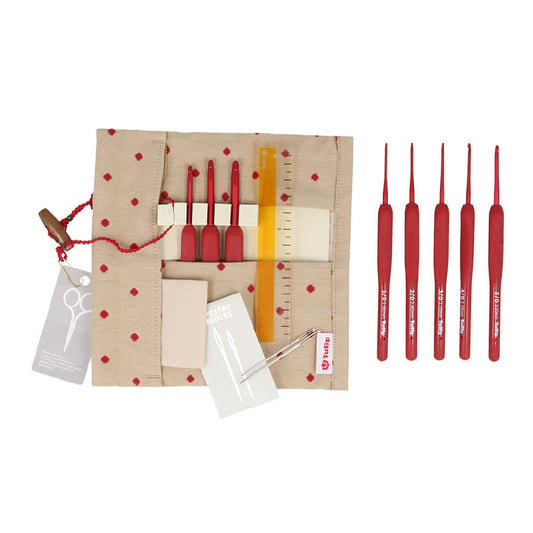Tulip Etimo Red crochet hook set softgrip